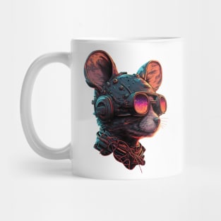 Futuristic Cyperpunk - Mechanical Steampunk Rat Mug